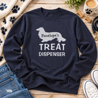 Lustiger Langhaar-Dachshund-SNACK-AUTOMAT T-Shirt