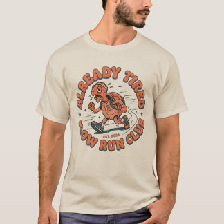 Lustiger Langsamlaufclub Vintage-Schildkröte T-Shirt