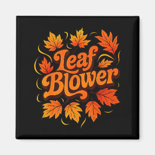 Lustiger Laubbläser Herbst Kostüm Paar Halloween M Magnet