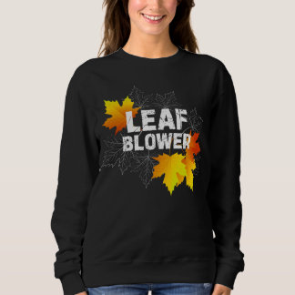 Lustiger Laubbläser Herbst Laub Kostüm Sweatshirt