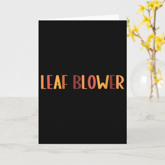 Lustiger Laubbläser-Herbstkostüm für Damen, Paarko Karte (Gelbe Blume)