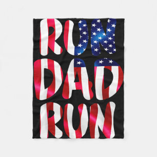 Lustiger Lauf Papa Marathon Liebhaber USA Läufer H Fleecedecke