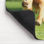 Lustiger laufender Hund Mousepad (Ecke)