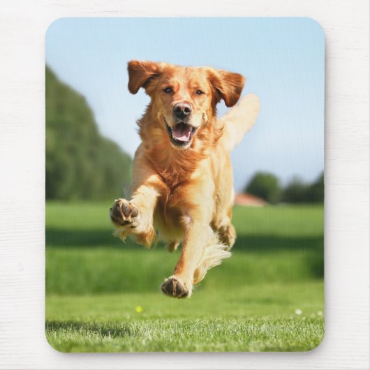 Lustiger laufender Hund Mousepad (Vorne)