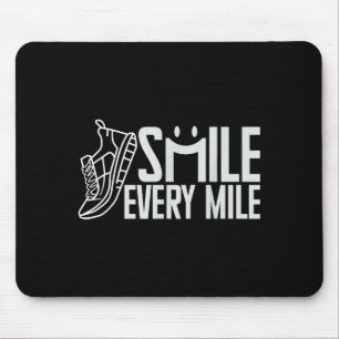 Lustiger Laufender Läufer Lächeln Jede Meile Coole Mousepad