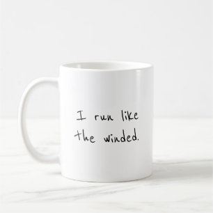 Lustiger Läufer Kaffeetasse