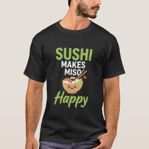 Lustiger Lebensmittel-Liebhaber japanisches Sushi  T-Shirt
