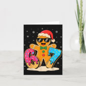 Lustiger Lebkuchen Sechs Sieben 67 Eis Drip Chri Karte (Vorderseite)