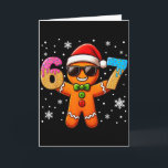 Lustiger Lebkuchen Sechs Sieben 67 Eis Drip Chri Karte<br><div class="desc">Lustiger Lebkuchen Sechs Sieben 67 Eis Drip Weihnachten Jungen</div>