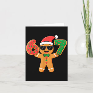 Lustiger Lebkuchen Sechs Sieben 67 Eis Drip Chri Karte