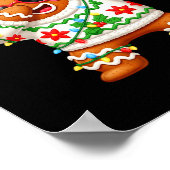 Lustiger Lebkuchen Sechs Sieben 67 Eis Drip Chri Poster (Ecke)