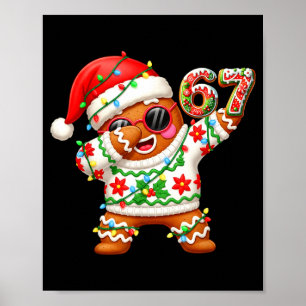 Lustiger Lebkuchen Sechs Sieben 67 Eis Drip Chri Poster