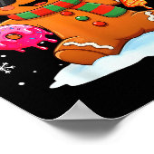 Lustiger Lebkuchen Sechs Sieben 67 Eis Drip Chri Poster (Ecke)