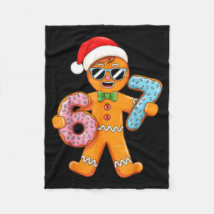 Lustiger Lebkuchen Sechs Sieben 67 Eis Drip Weihna Fleecedecke