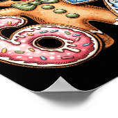 Lustiger Lebkuchen Sechs Sieben 67 Eis Drip Weihna Poster (Ecke)