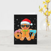 Lustiger Lebkuchen Sechs Sieben 67 Eis Tropf Weihn Karte (Gelbe Blume)