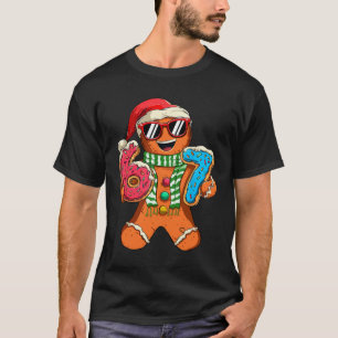 Lustiger Lebkuchen Sechs Sieben 67 Meme Eiscreme C T-Shirt