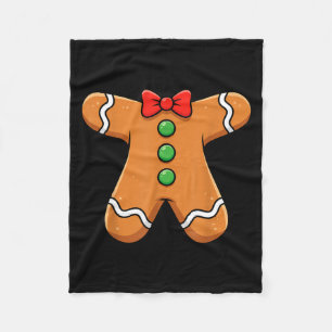 Lustiger Lebkuchen-Weihnachtsplätzchen-Weihnachtsk Fleecedecke