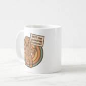 Lustiger Lebkuchenbecher – Gingy-Weihnachtsdesign Kaffeetasse (Vorderseite Links)