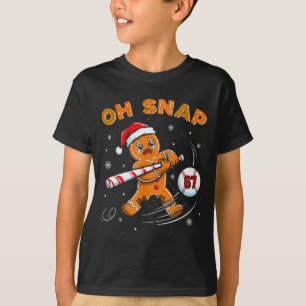 Lustiger Lebkuchenmann Oh Snap 67 Baseball Meme Lu T-Shirt