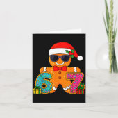 Lustiger Lebkuchenmann Sechs Sieben 67 Eis Drip Ch Karte (Vorderseite)