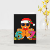 Lustiger Lebkuchenmann Sechs Sieben 67 Eis Drip We Karte (Gelbe Blume)