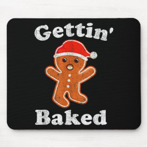 Lustiger Lebkuchenmann wird gebacken Kekse Backen  Mousepad
