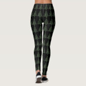 Lustiger Leggings-Schwarz-Grün-Weihnachtsbaum Leggings (Rückseite)