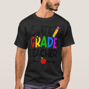 Lustiger Lehrer der achten Klasse Zurück zur Schul T-Shirt