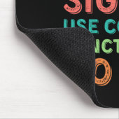 Lustiger Lehrer Englisch Benutze Zeichensetzung - Mousepad (Ecke)