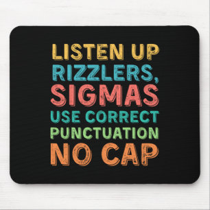 Lustiger Lehrer Englisch Benutze Zeichensetzung -  Mousepad