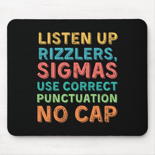 Lustiger Lehrer Englisch Benutze Zeichensetzung - Mousepad (Vorne)