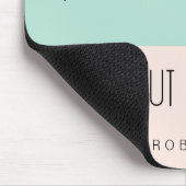 Lustiger Lehrer Farbbblock personalisiert Mousepad (Ecke)