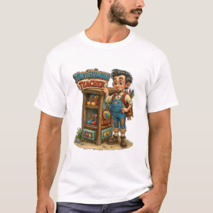 Lustiger Lehrer für kleine Menschen Grafik T-Shirt