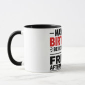 Lustiger Lehrer-Geburtstagsbecher Tasse (Links)