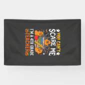 Lustiger Lehrer Halloween-Geist 4. Klasse Banner (Horizontal)