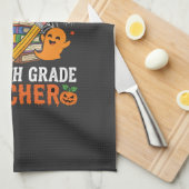 Lustiger Lehrer Halloween-Geist 4. Klasse Geschirrtuch (Viertel Falte)