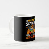 Lustiger Lehrer Halloween-Geist 4. Klasse Kaffeetasse (Vorderseite Links)
