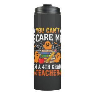 Lustiger Lehrer Halloween-Geist 4. Klasse Thermosbecher
