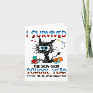 Lustiger Lehrer Ich habe den letzten Schultag über Karte