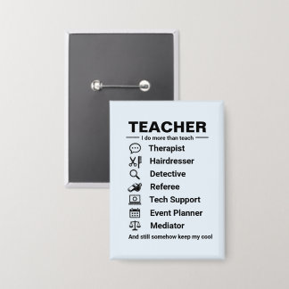 Lustiger Lehrer-Jobs-Button Button