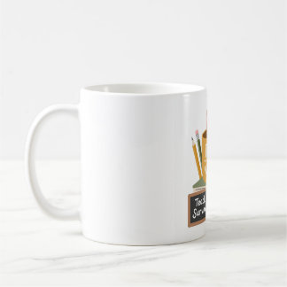 Lustiger Lehrer Kaffeebecher — "Lehren. Wiederhole Kaffeetasse