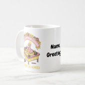 Lustiger Lehrer Mai Überlebensführer Retro-Gans Kaffeetasse (Vorderseite Links)
