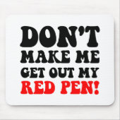 Lustiger Lehrer Mousepad (Vorne)