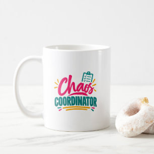 Lustiger Lehrer-Mutter-Humor-Chaos-Koordinator-Eve Kaffeetasse