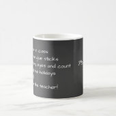 Lustiger Lehrer-Schultafel-Linien-Strafe Kaffeetasse (Mittel)