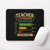 Lustiger Lehrer Sommer-Aufladung erforderlich letz Mousepad (Mit Mouse)