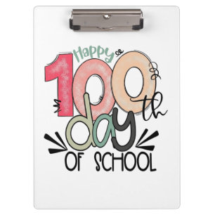 Lustiger Lehrer- und Schüler-Zubehör für den 100. Klemmbrett