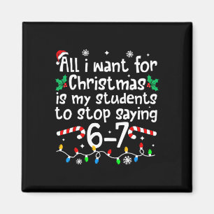 Lustiger Lehrer Weihnachten Schüler sagen 6-7 67 S Magnet