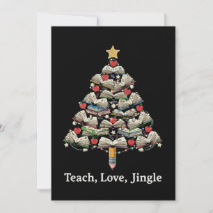 Lustiger Lehrer Weihnachten Teach Love Jingle Bu Dankeskarte